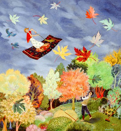 Off You Go, 2008 (akryyli) tekijältä Anna Pugh