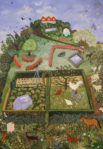 Ulkona, 2019 (akryyli) tekijältä Anna Pugh