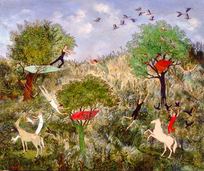 Harjoitus tekee mestarin, 2010 (akryyli) tekijältä Anna Pugh