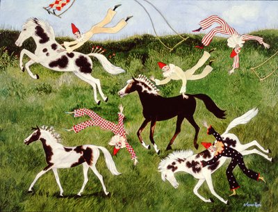 Harjoitus tekee mestarin, 2010 (akryyli) tekijältä Anna Pugh