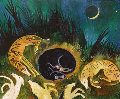 Sleeping Dogs, 2017 (akryyli) tekijältä Anna Pugh