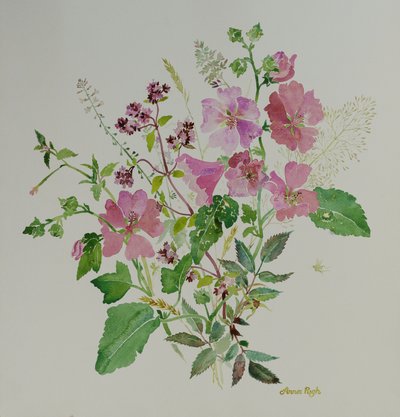 Kukkien asetelma 3 , 2021 (maalaus) tekijältä Anna Pugh