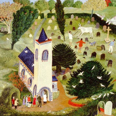 Harhautunut karja, 2007 (akryyli) tekijältä Anna Pugh