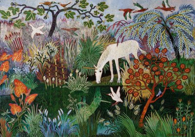 Unicorn Pool, 2018 (akryyli) tekijältä Anna Pugh