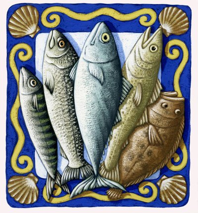 Tuore kala, 2014 (guassi) tekijältä Annalisa Morrocco