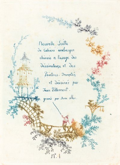 Nimilehti tekijältä Anne Allen after Jean Baptiste Pillement