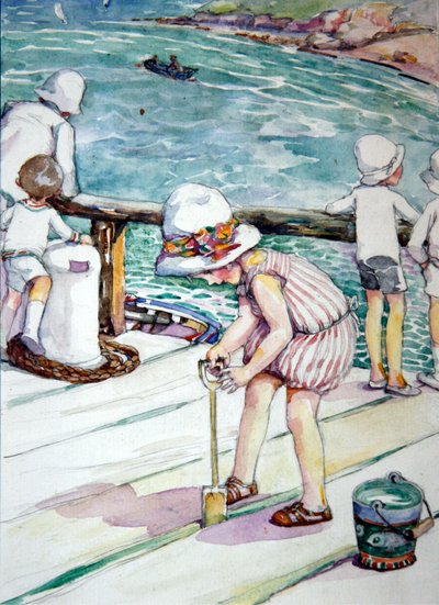 How Evangeline Lost Her Spade, 1929 (wc paperilla) tekijältä Anne Anderson