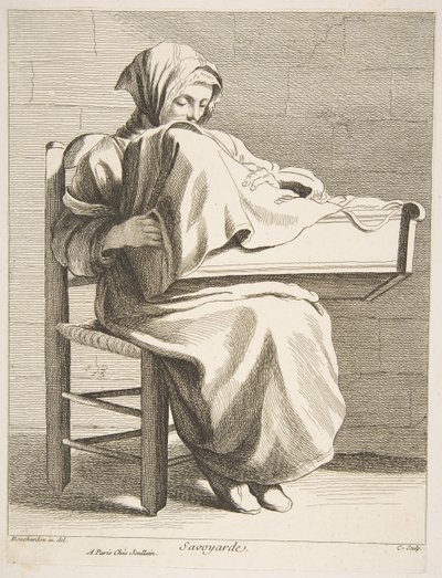 Nainen Savoiasta, 1737. tekijältä Anne Claude Philippe de Caylus