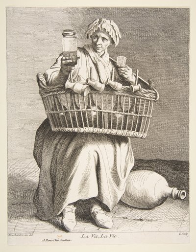 Brandy Myyjä, 1737. tekijältä Anne Claude Philippe de Caylus
