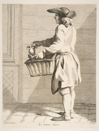 Musteen myyjä, 1746. tekijältä Anne Claude Philippe de Caylus