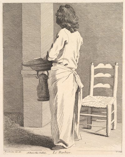 Parturi, 1737. tekijältä Anne Claude Philippe de Caylus