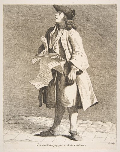 Lottovoittajien lukusarja, 1746. tekijältä Anne Claude Philippe de Caylus