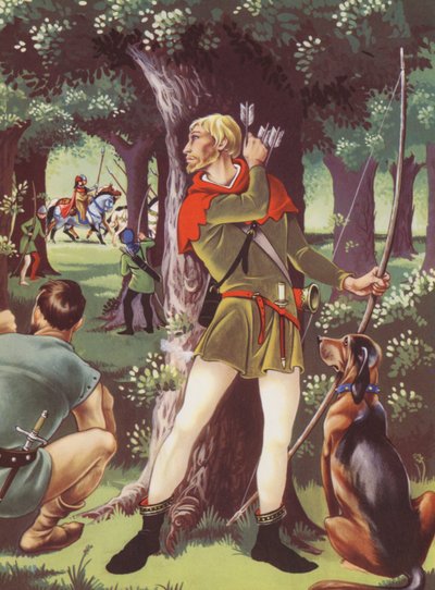 Robin Hood Sherwoodin metsässä (värilitro) tekijältä Anne & Johnstone Janet (1928 79) Johnstone