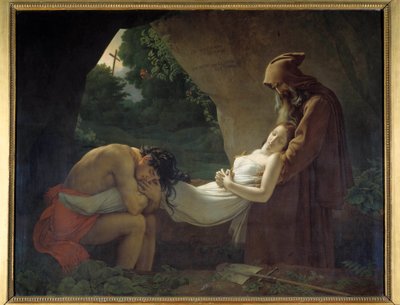 Atala Atalan haudalle tai hautajaisiin. Anne Louis Girodet de Roucy-Triosonin maalaus (Anne-Louis Girodet de Roucy Trioson tekijältä Anne Louis Girodet de Roucy Trioson