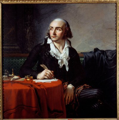 Italian vallankumouksellisen Giuseppe Fravegan (1763-1833) muotokuva. Anne Louis Girodet de Roucy-Triosonin maalaus (Anne-Louis Girodet de Roucy Trioson tekijältä Anne Louis Girodet de Roucy Trioson