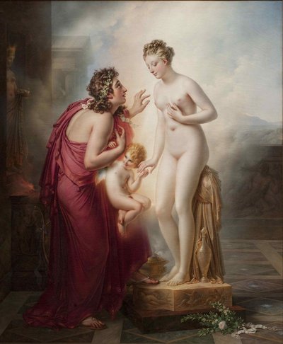 Pygmalion ja Galatea, ennen vuotta 1819. tekijältä Anne Louis Girodet de Roucy Trioson