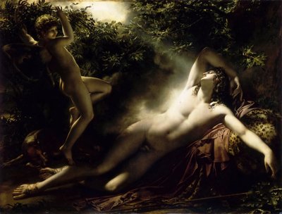 Endymionin uni, 1791. tekijältä Anne Louis Girodet de Roucy Trioson