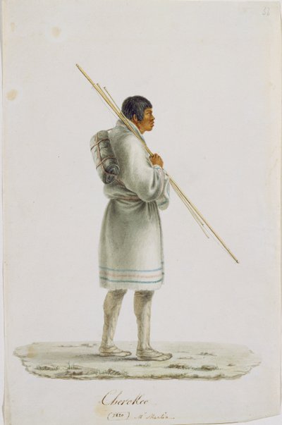 Cherokee, 1820 tekijältä Anne Marguerite Hyde de Neuville