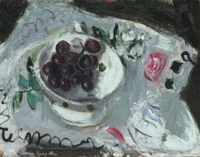 Dish of Grapes, n. 1957 (öljy aluksella) tekijältä Anne Redpath