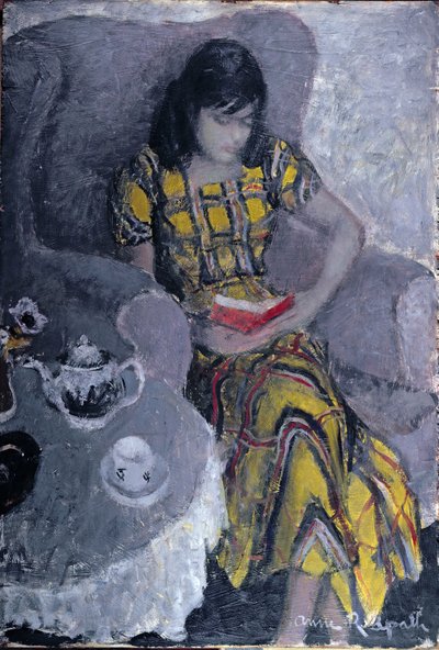 Eileen (oil on panel) tekijältä Anne Redpath
