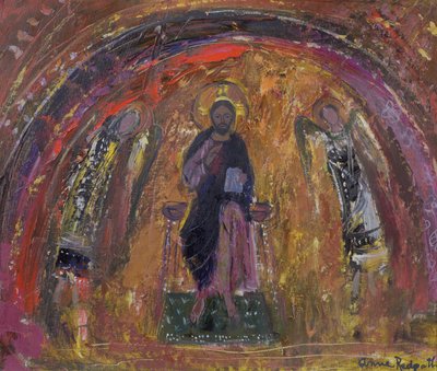 Kappelissa, Torcello (öljy kankaalle) tekijältä Anne Redpath