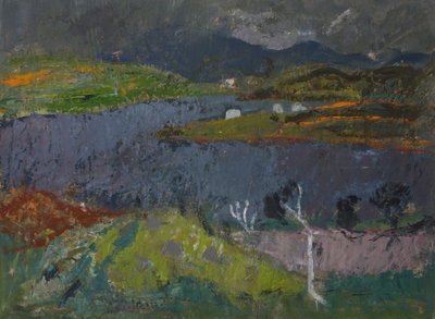 Maisema Skyessa (öljy aluksella) tekijältä Anne Redpath