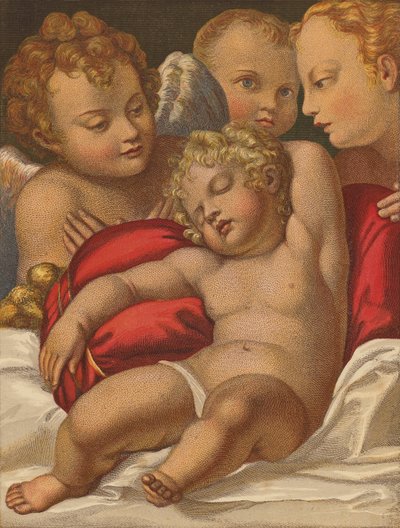Vapahtaja-lapsi. (värilitro) tekijältä Annibale (after) Carracci