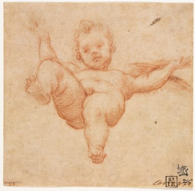 Lentävä Cupido, c. 1602. tekijältä Annibale Carracci