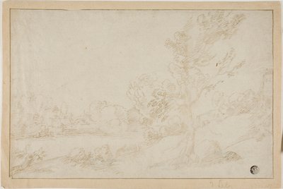 Maisema joen rannalla tekijältä Annibale Carracci
