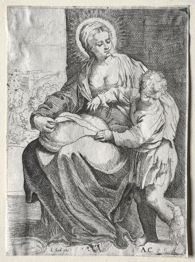 Madonna valkoisen korpin kanssa, 1500-luku. tekijältä Annibale Carracci