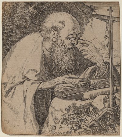 Pyhä Jerome tekijältä Annibale Carracci