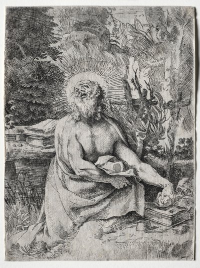 Pyhä Hieronymus tekijältä Annibale Carracci