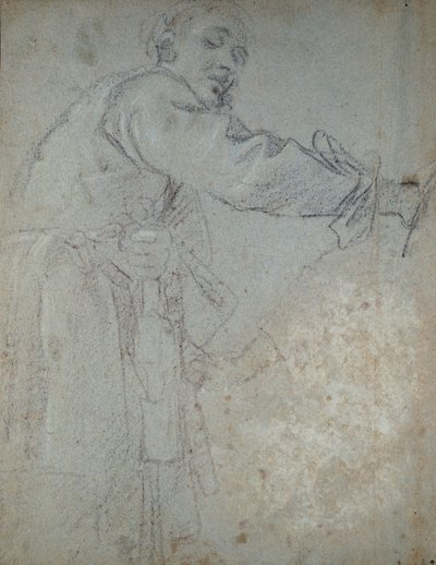 Tutkimus drapedoidusta mieshahmosta, 1580-1609 tekijältä Annibale Carracci