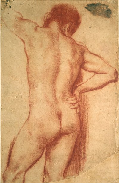 Tutkimus alaston miehestä, 1600-luku tekijältä Annibale Carracci