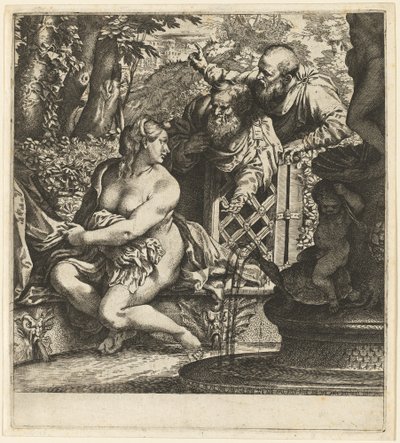 Susanna ja vanhimmat tekijältä Annibale Carracci