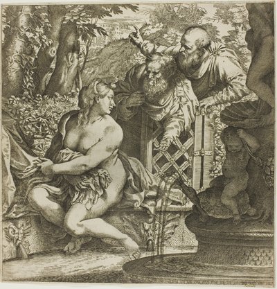 Susanna ja vanhimmat tekijältä Annibale Carracci