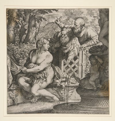 Susanna ja vanhimmat tekijältä Annibale Carracci