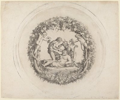 The Drunken Silenus ("The Tazza Farnese") tekijältä Annibale Carracci