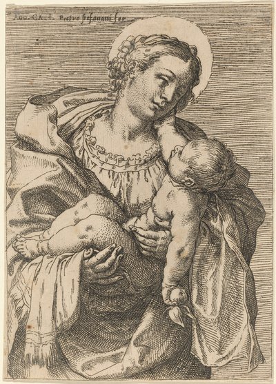 Madonna ja lapsi omenan kanssa tekijältä Annibale Carracci