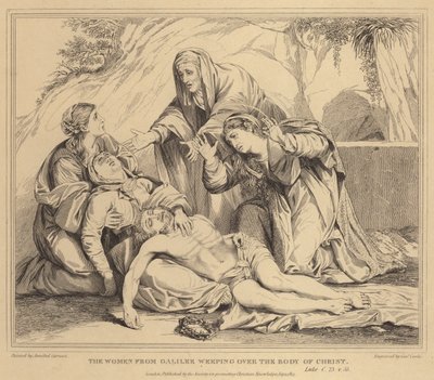Naiset Galileasta itkemässä Kristuksen ruumista, Luukas tekijältä Annibale Carracci