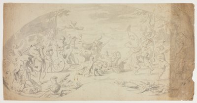 Bacchuksen ja Ariadnen voitto tekijältä Annibale Carracci