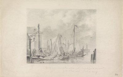 Pakolaisten saapuminen Amsterdamiin ennen tulvaa, 1825 tekijältä Anonymous