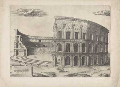 Castrensen amfiteatteri Mirror of Roman Magnificence (sarjan nimi) tekijältä Anonymous