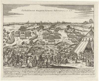 Beleg van Valenciennes, 1567 Valencena Margarita Parmesi Gubernatricen piiritys 15.67 (otsikko esineessä) tekijältä Anonymous