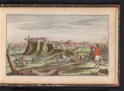 Veruan piiritys, noin 1702 Veruan linnoitus. Kuuden kuukauden uuvuttavan piirityksen ja urhoollisen puolustuksen jälkeen antautui ranskalaisille 8. huhtikuuta (otsikko esineessä) tekijältä Anonymous