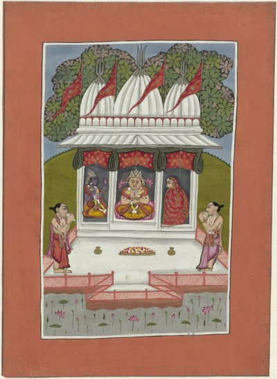Buddha Vishnun inkarnaationa (avatara). Vishnun avatarit (sarjan nimi) tekijältä Anonymous