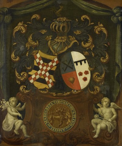 Jacob Ploos van Amstelin ja Margareta Tolin liittouma-aseet, 1683 tekijältä Anonymous
