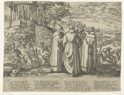 Hanhet jahtaavat kettuja, noin 1572 tekijältä Anonymous