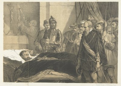 Viimeinen kunnianosoitus Egmondin ja Hornen ruumiille, 1568 Viimeinen kunnianosoitus Egmondin ja Hoornen kreivien ruumiille (nimi esineessä) tekijältä Anonymous