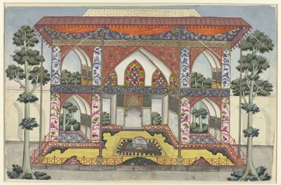 Persian Shah Safi I:n yksityinen yleisösali tekijältä Anonymous